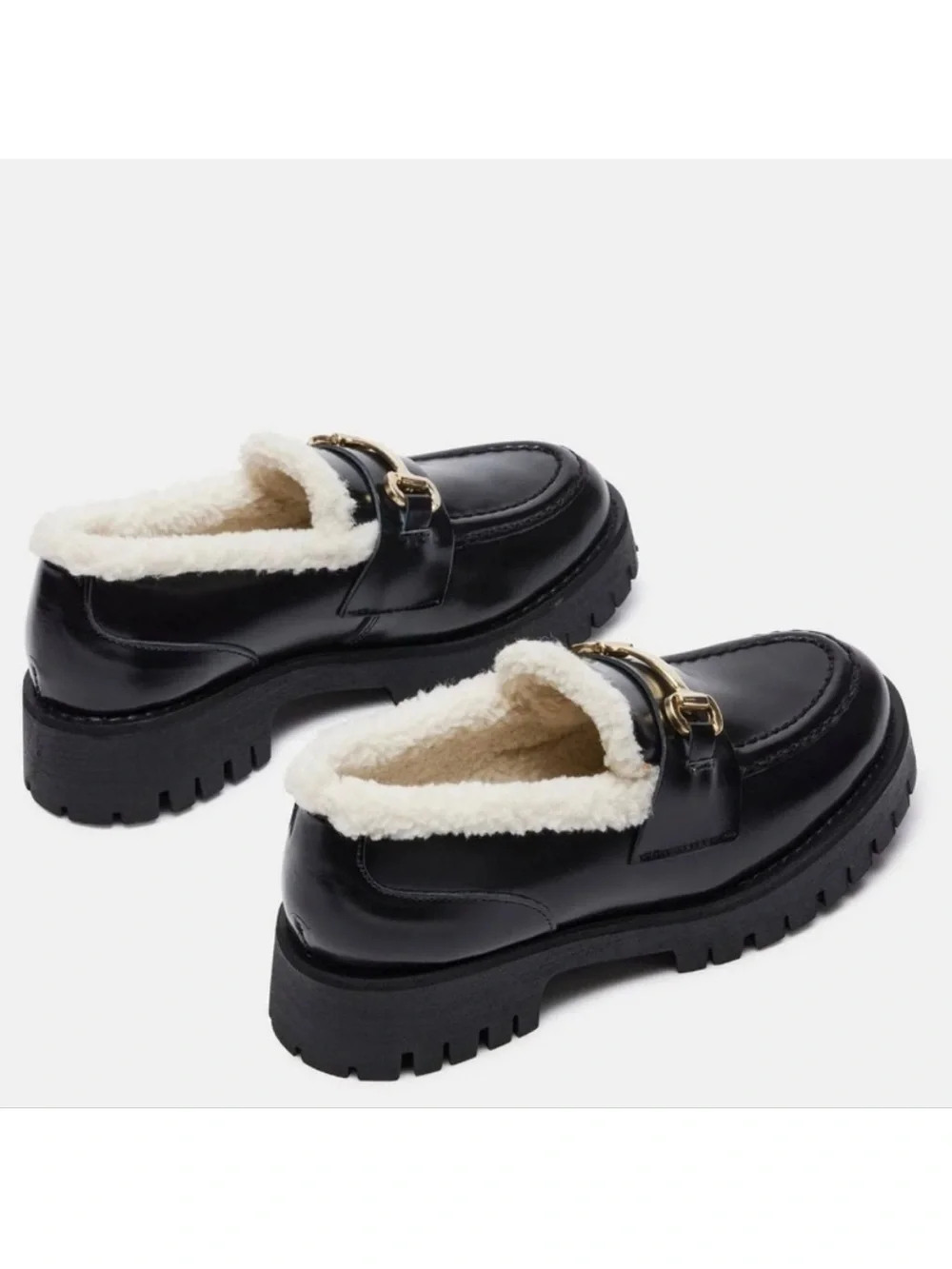 NEW Steve Madden Lando Fur Loafer Sz 7